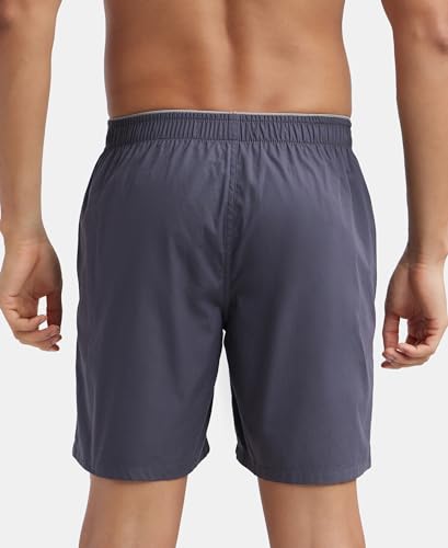 Jockey MC10 Men's Super Combed Mercerized Cotton Woven Fabric Boxer Shorts