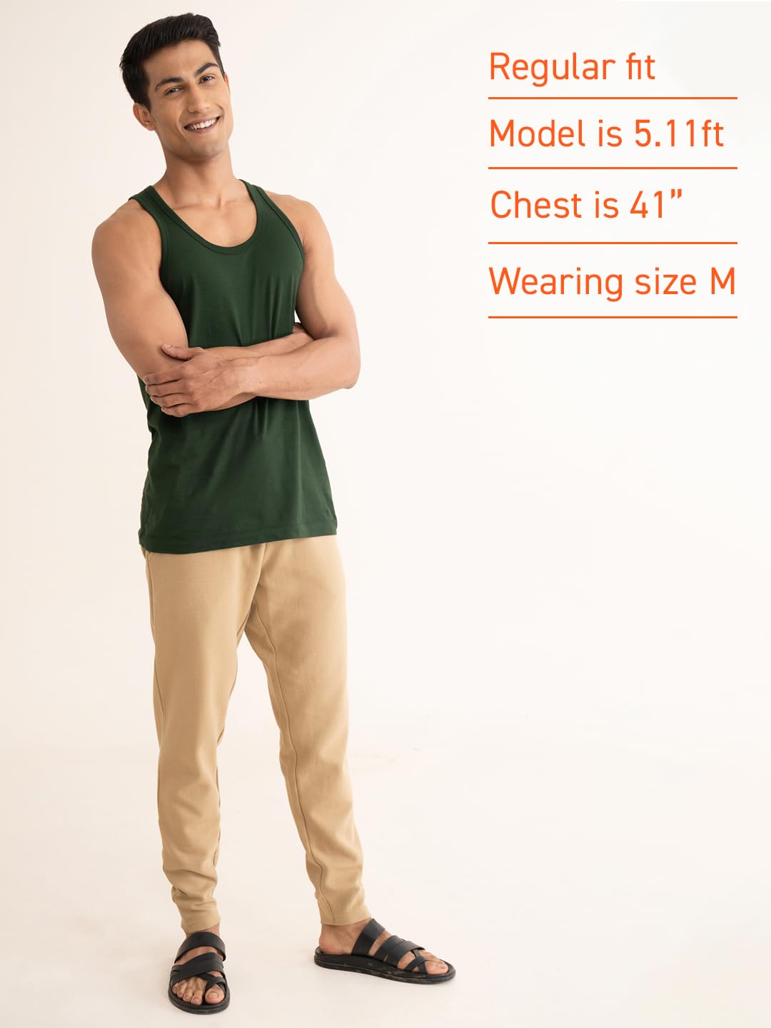 DAMENSCH Neo-Cotton Round Neck Vest for Man, Anti-Bacterial, Shape Retaining Vest, 100% Cotton Banyan for Men, Buttery Soft Inner Baniyan
