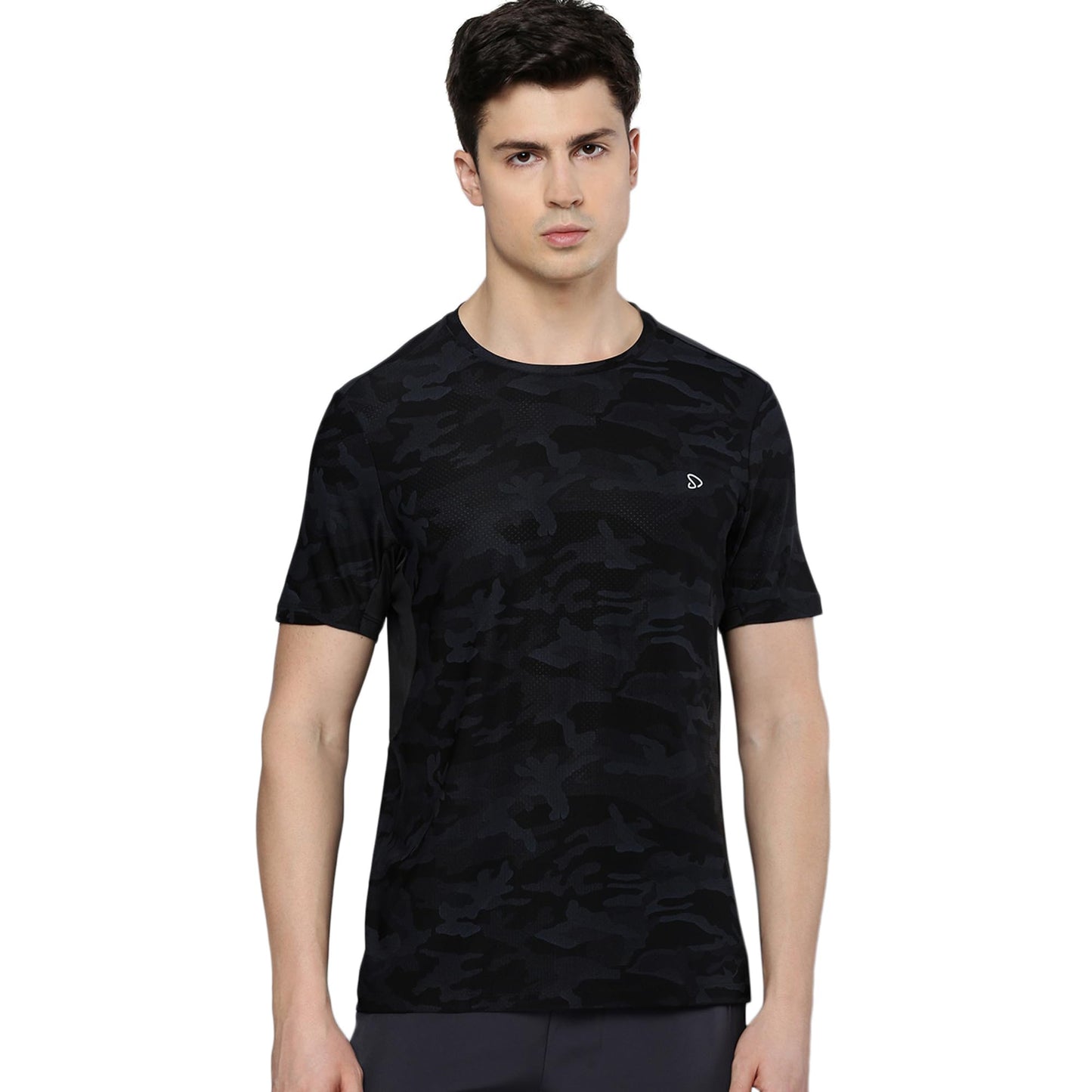 Sporto Men's Instacool Printed Jersey Tee with Side Mesh