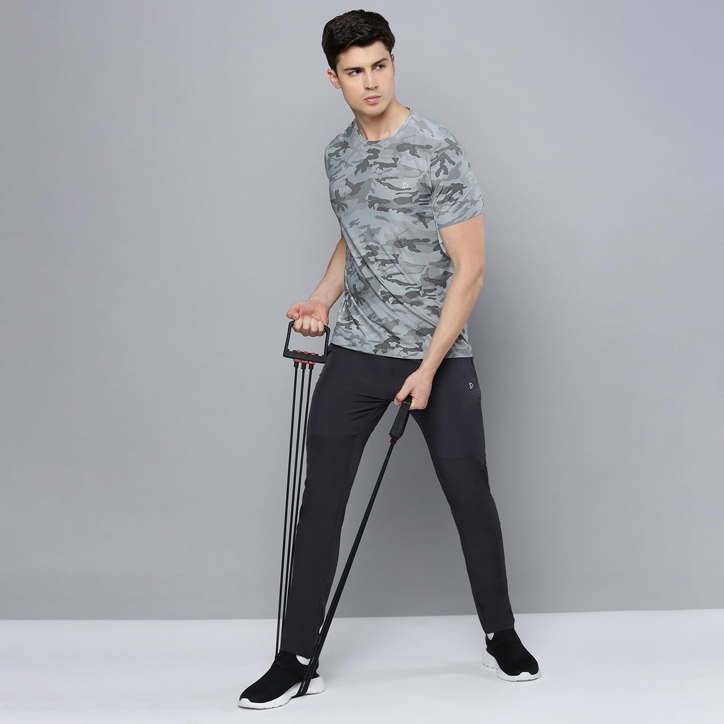 Sporto Men's Instacool Printed Jersey Tee with Side Mesh