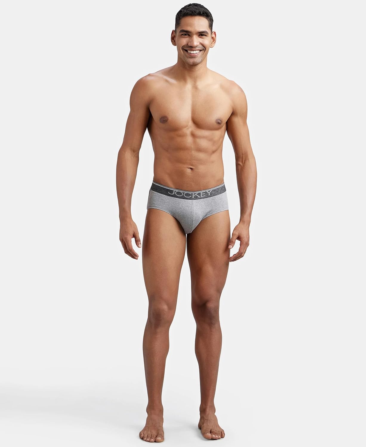 Jockey 8037 Men's Super Combed Cotton Solid Brief with Ultrasoft Waistband (Pack of 2)