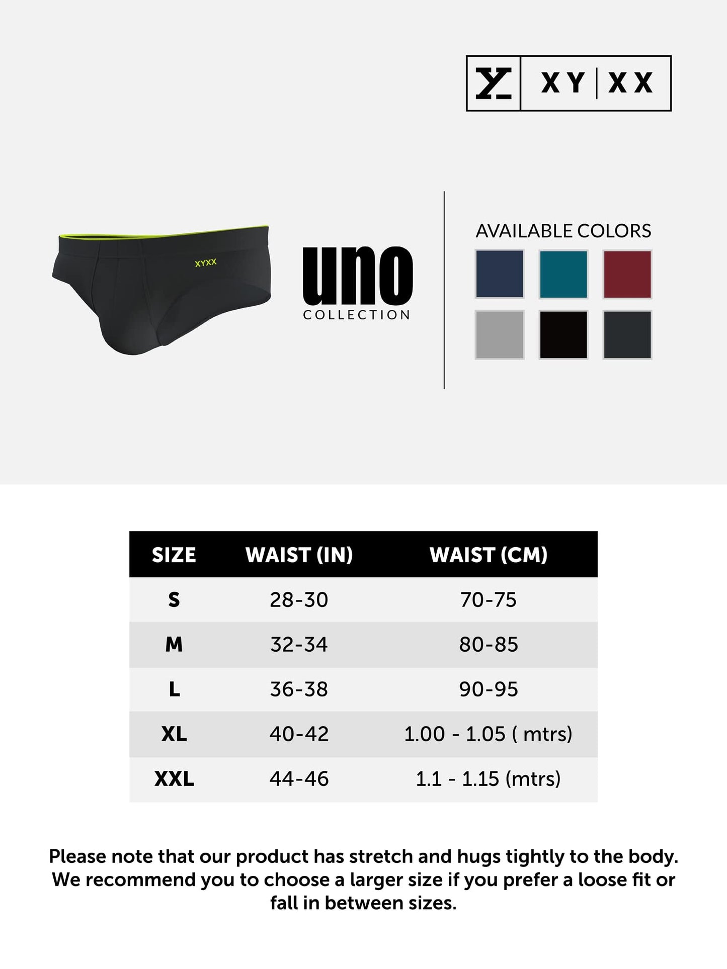 XYXX Men's Uno Micromodal Regular Fit Solid Antimicrobial Briefs with No Marks Waistband (Pack of 2)