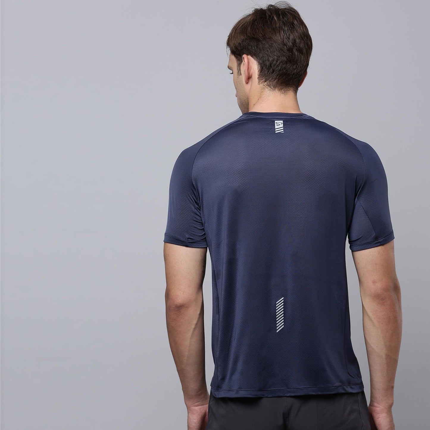 Sporto Men's Instacool Printed Jersey Tee with Side Mesh