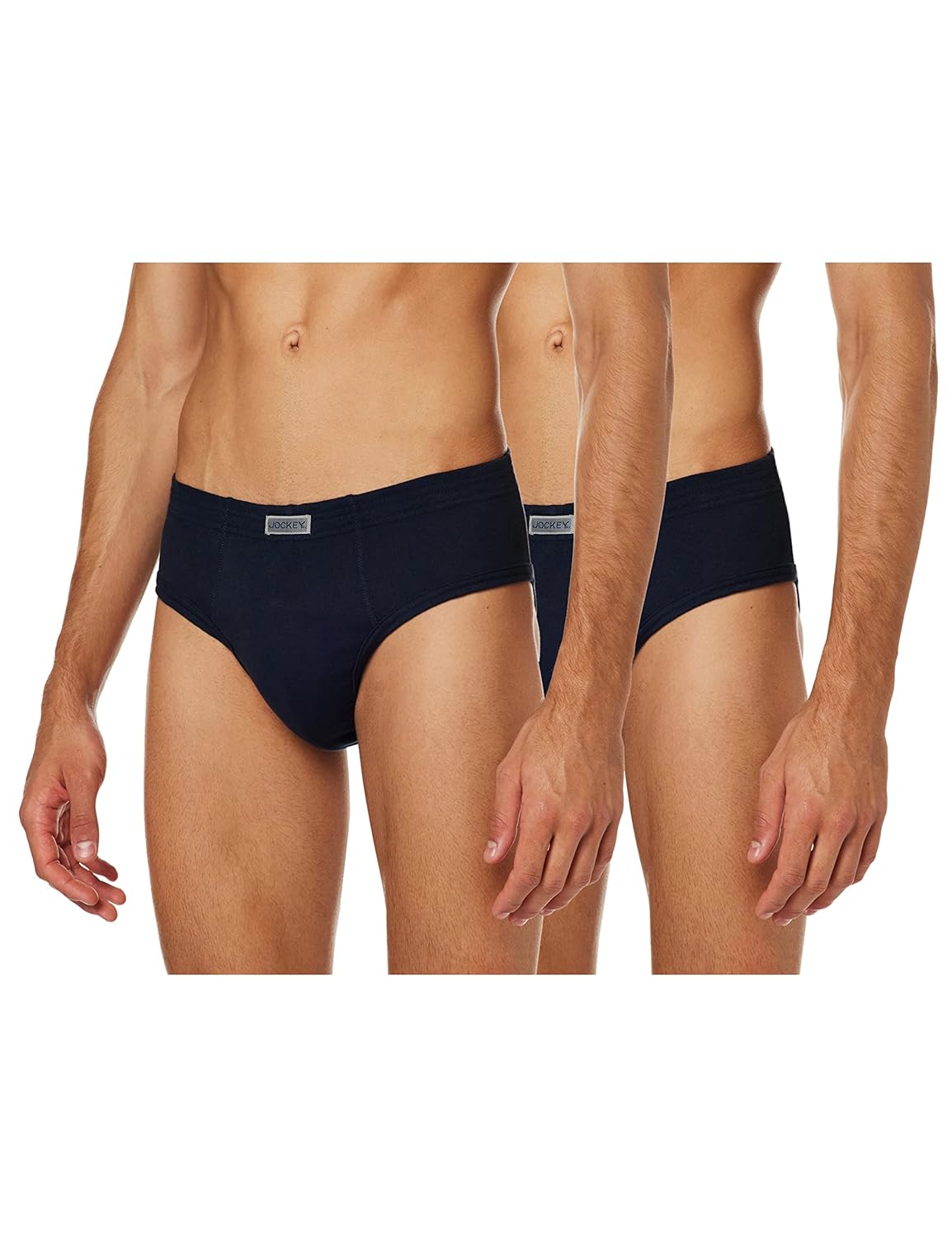 Jockey 8037 Men's Super Combed Cotton Solid Brief with Ultrasoft Waistband (Pack of 2)
