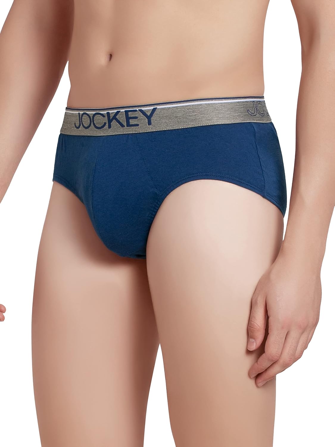 Jockey 8037 Men's Super Combed Cotton Solid Brief with Ultrasoft Waistband (Pack of 2)
