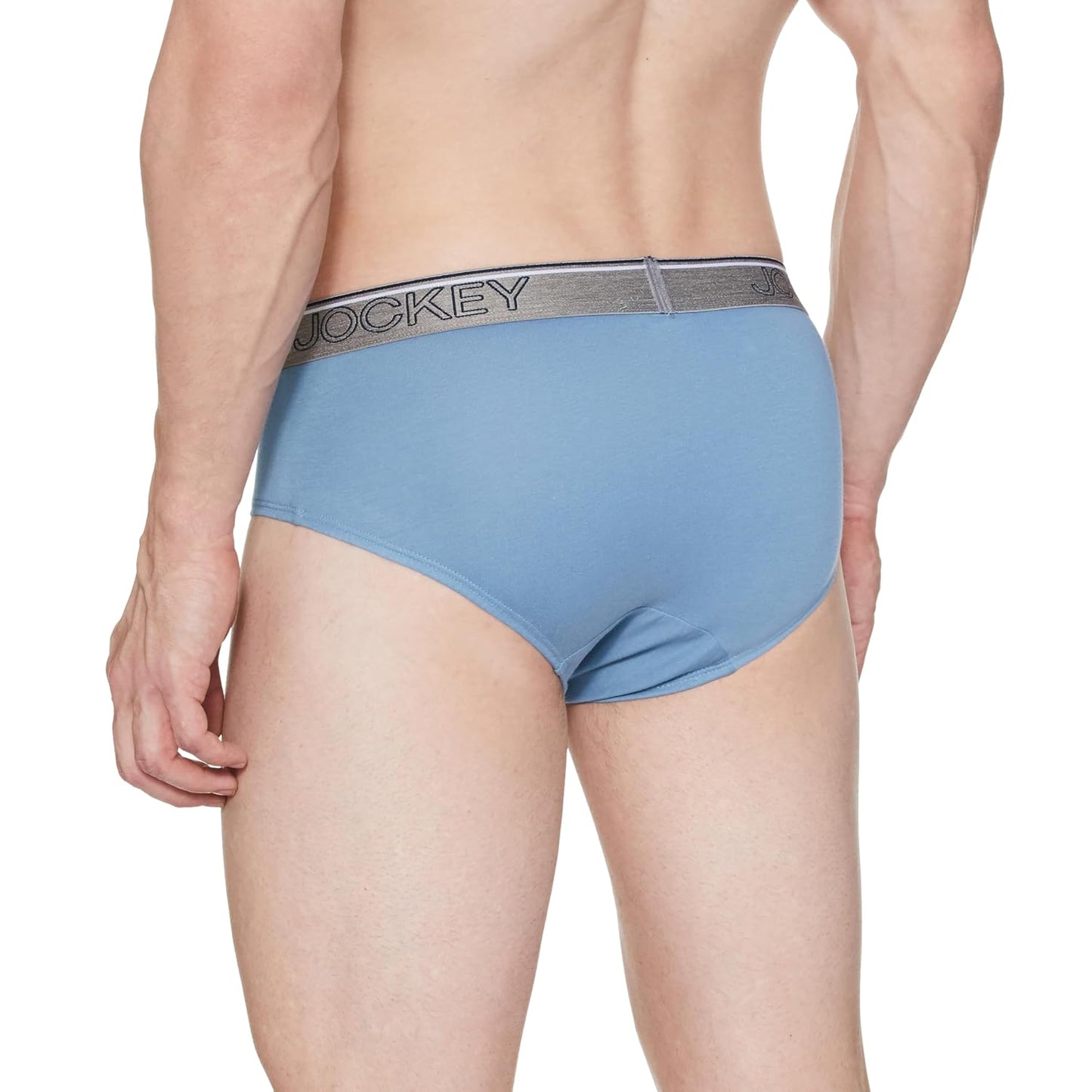 Jockey 8037 Men's Super Combed Cotton Solid Brief with Ultrasoft Waistband (Pack of 2)