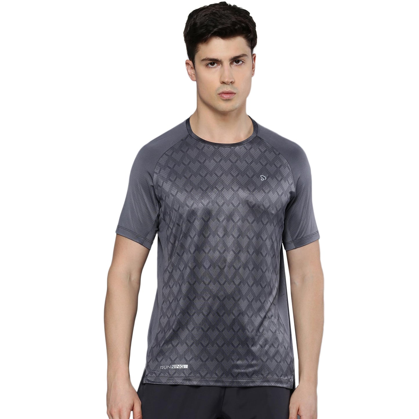 Sporto Men's Instacool Printed Jersey Tee with Side Mesh
