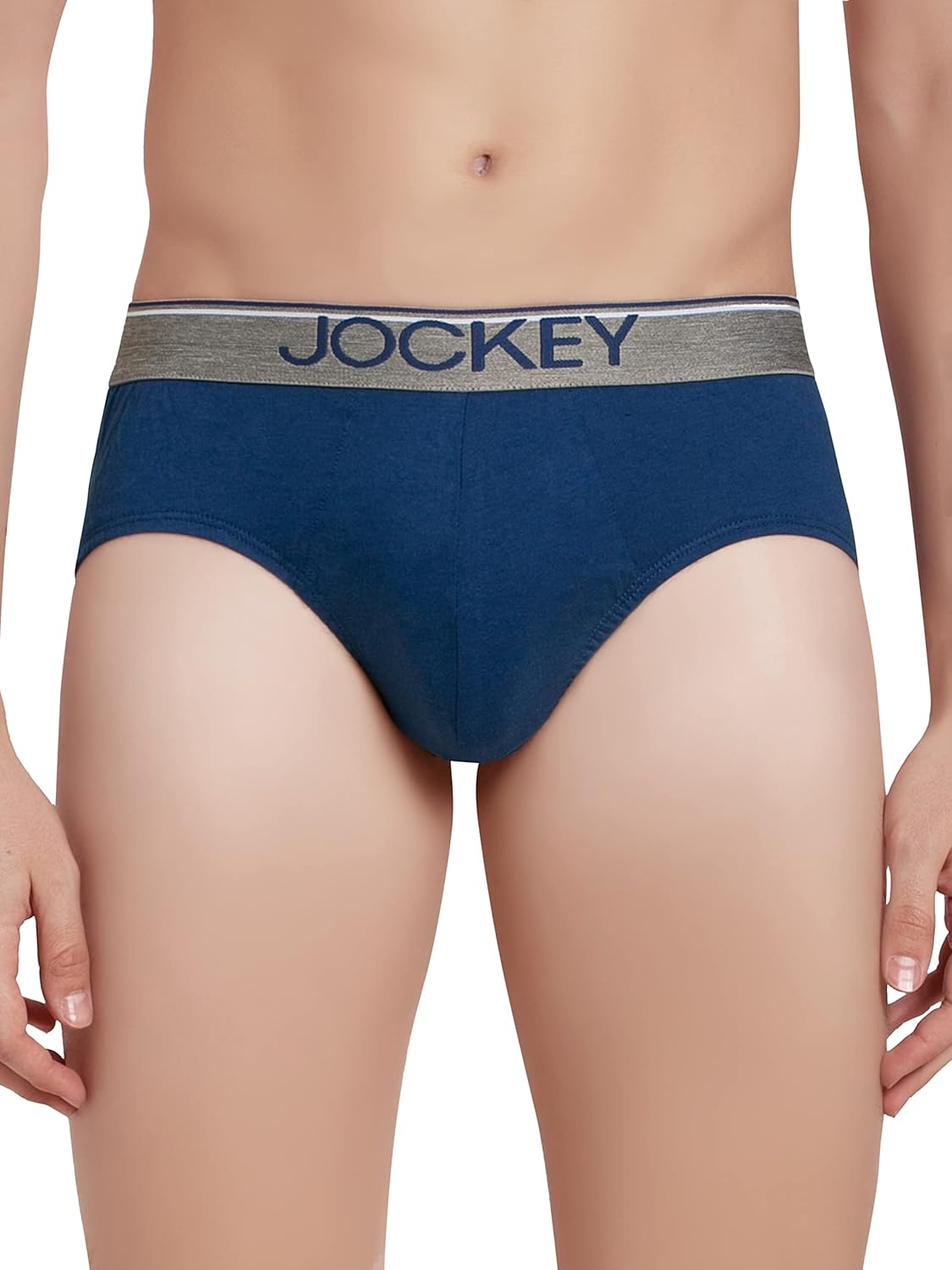 Jockey 8037 Men's Super Combed Cotton Solid Brief with Ultrasoft Waistband (Pack of 2)