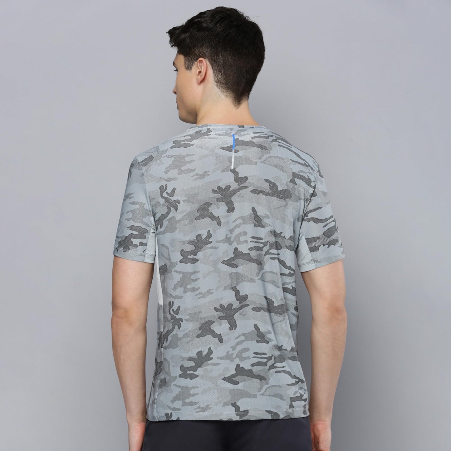 Sporto Men's Instacool Printed Jersey Tee with Side Mesh