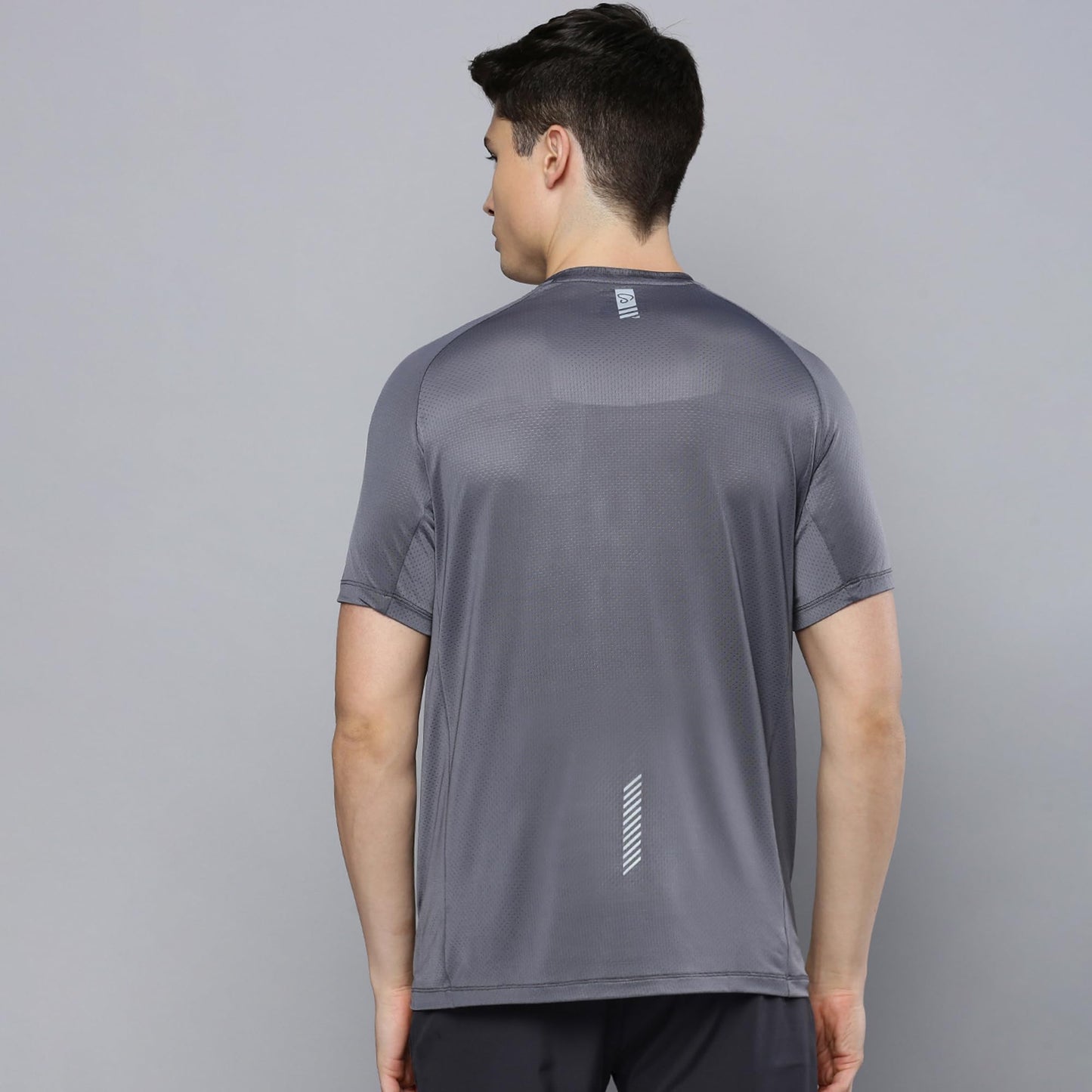 Sporto Men's Instacool Printed Jersey Tee with Side Mesh