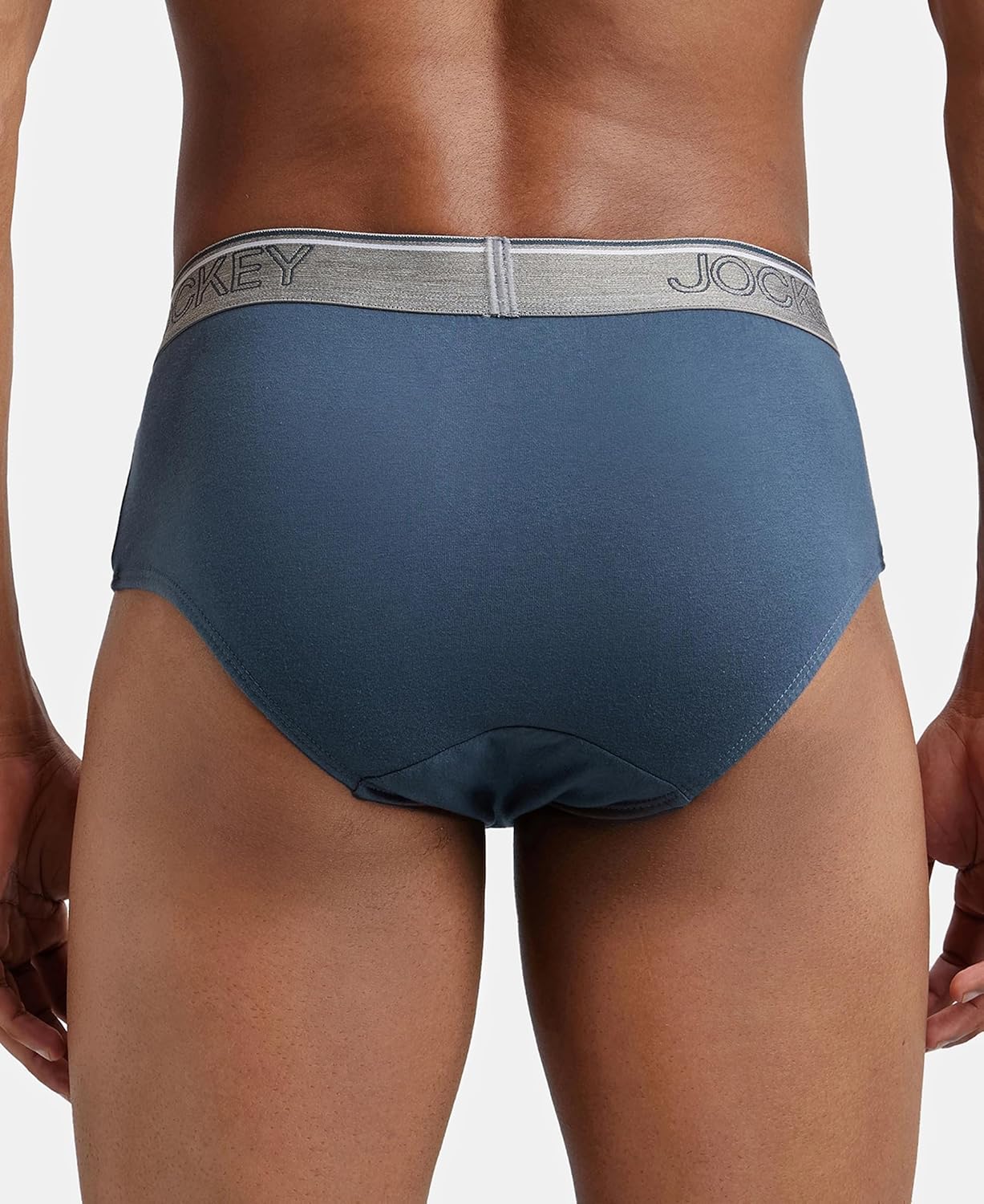 Jockey 8037 Men's Super Combed Cotton Solid Brief with Ultrasoft Waistband (Pack of 2)