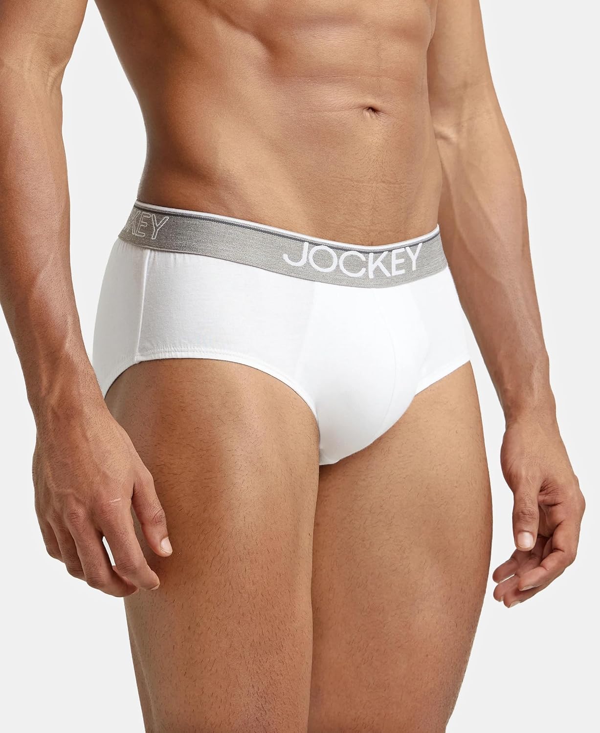 Jockey 8037 Men's Super Combed Cotton Solid Brief with Ultrasoft Waistband (Pack of 2)
