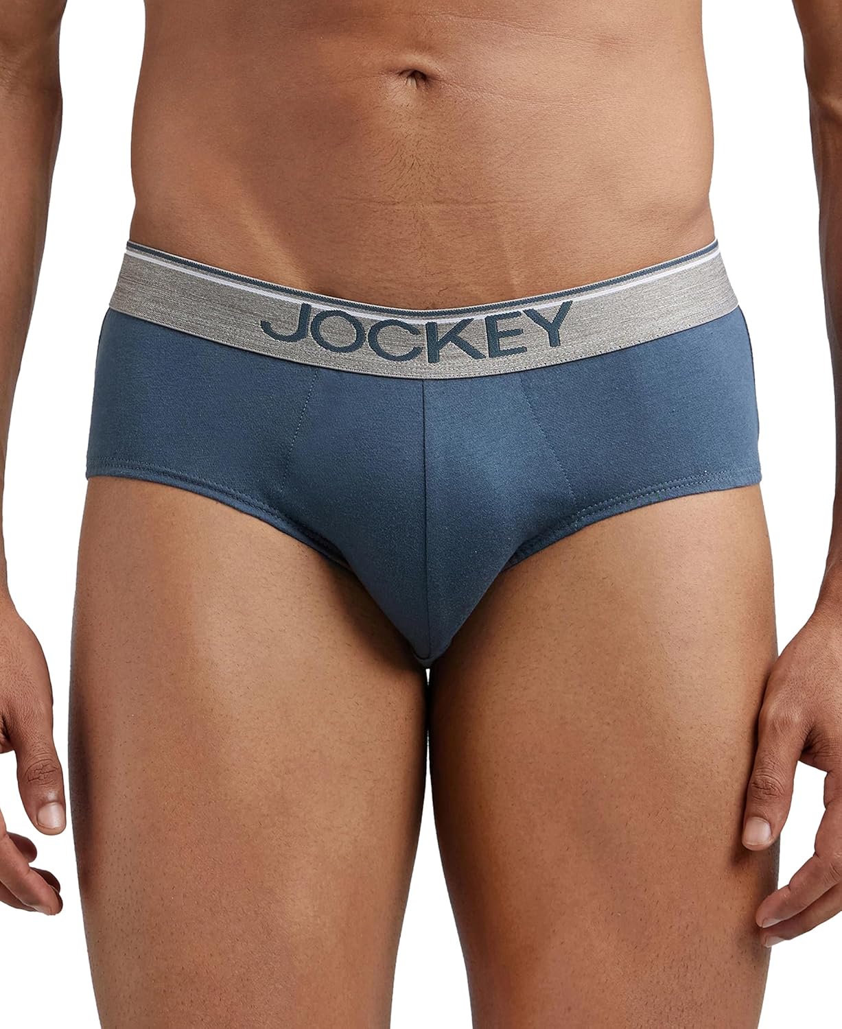 Jockey 8037 Men's Super Combed Cotton Solid Brief with Ultrasoft Waistband (Pack of 2)