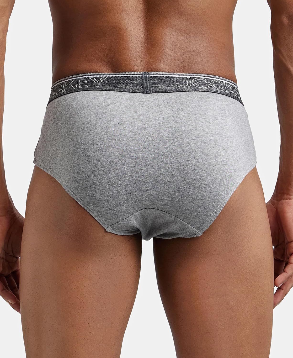Jockey 8037 Men's Super Combed Cotton Solid Brief with Ultrasoft Waistband (Pack of 2)