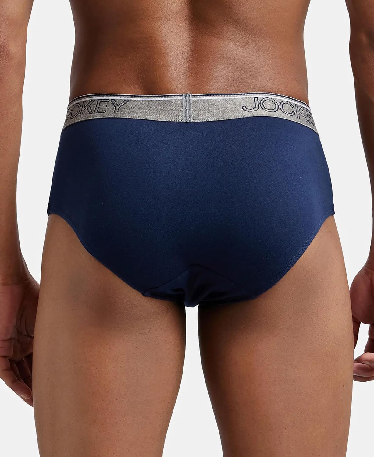 Jockey 8037 Men's Super Combed Cotton Solid Brief with Ultrasoft Waistband (Pack of 2)
