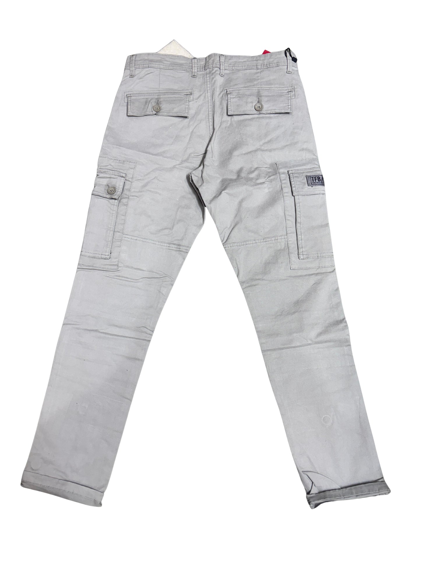 Men's Tactical Cargo Pants – Light Grey | Multi-Pocket Utility Fit