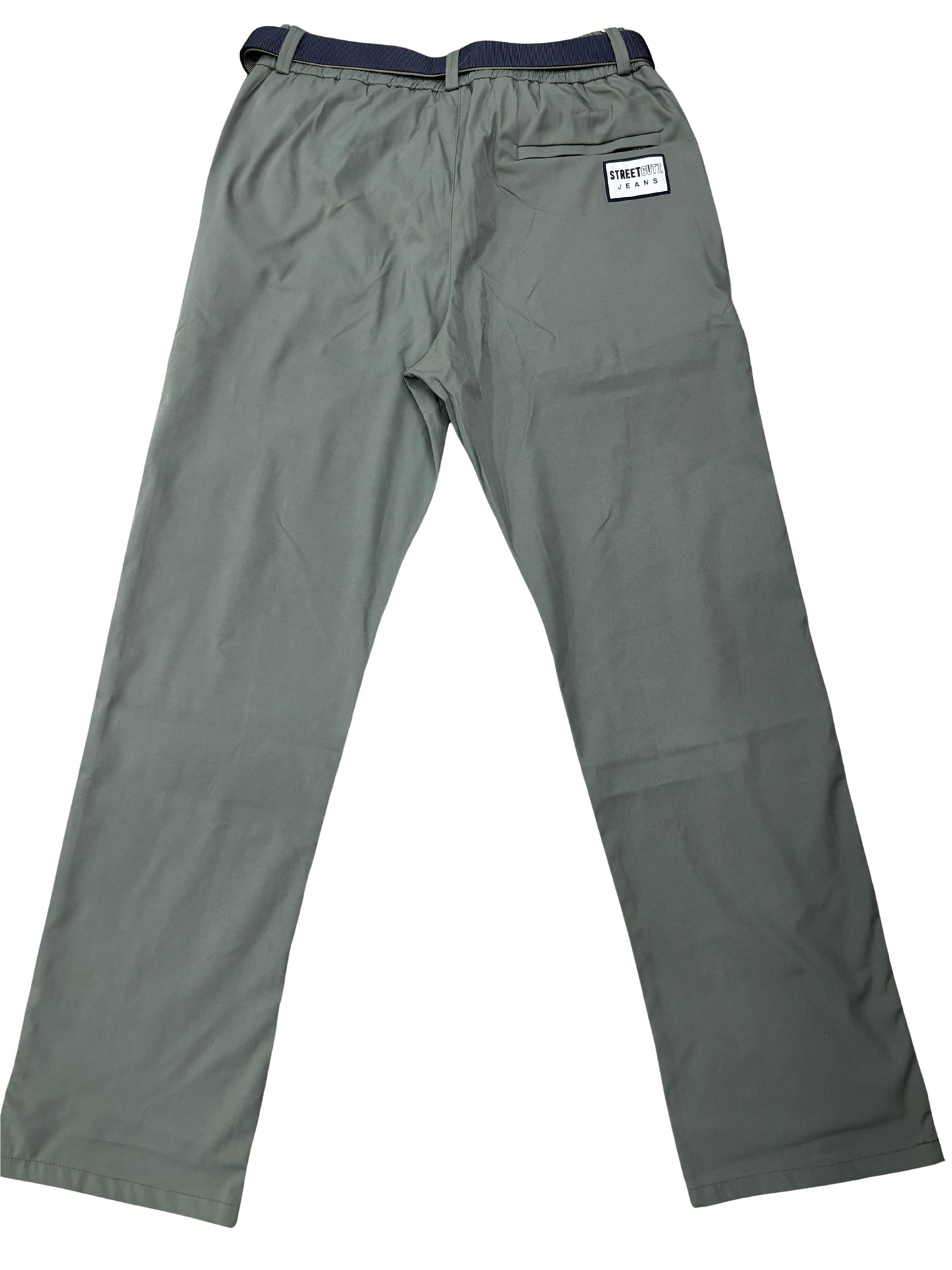 Men’s Loose Fit Track Pants with Dual Belt – Available in Olive, Beige & Navy