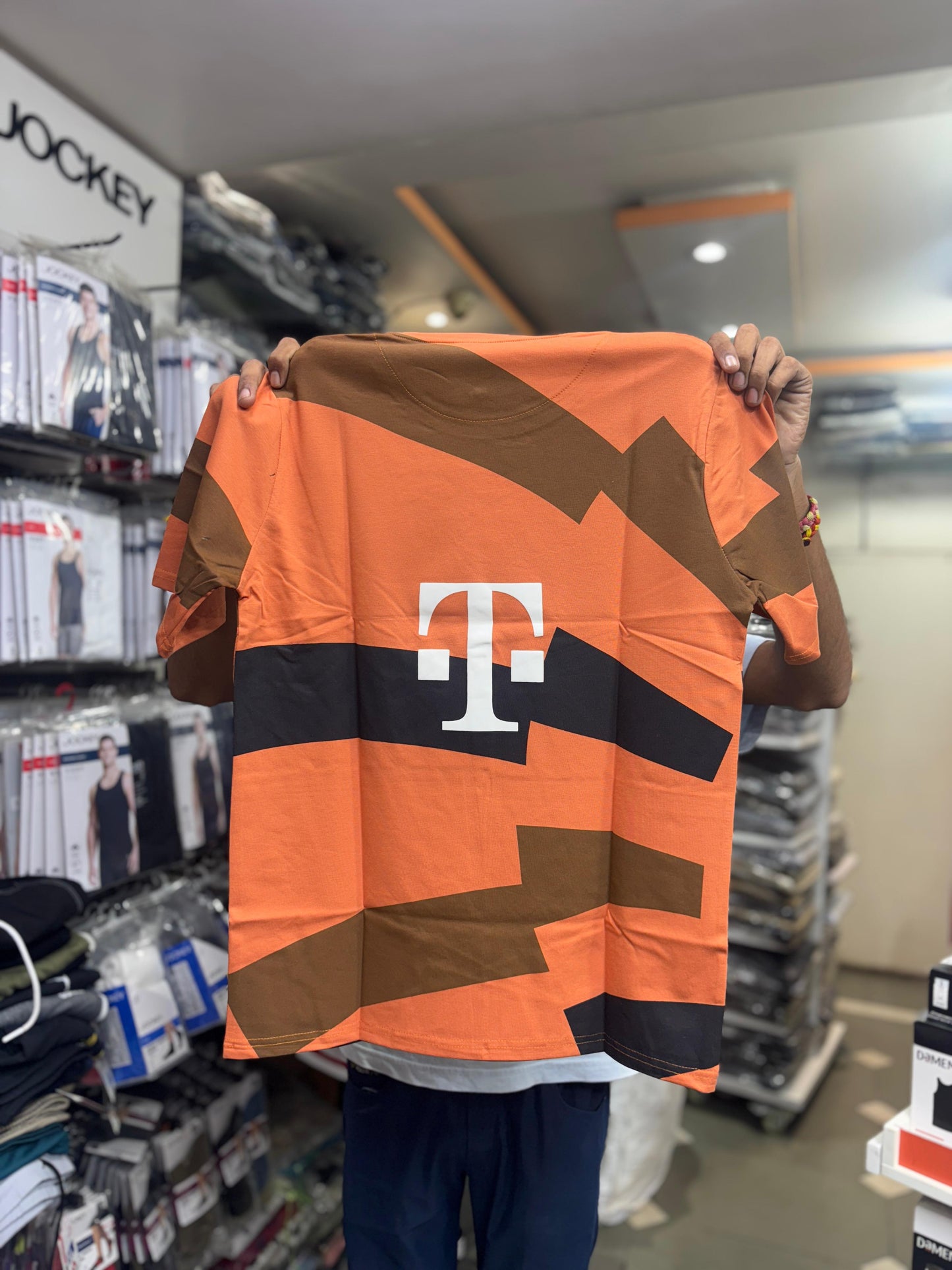 FC Bayern Munich Inspired Fan Jersey T-Shirts – Green & Orange | Stylish Casual Football Tees for Men