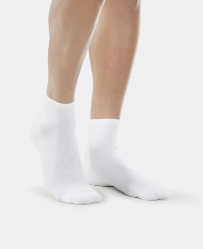 Jockey 7106 Men's Compact Cotton Stretch Ankle Length Socks With Stay Fresh Treatment