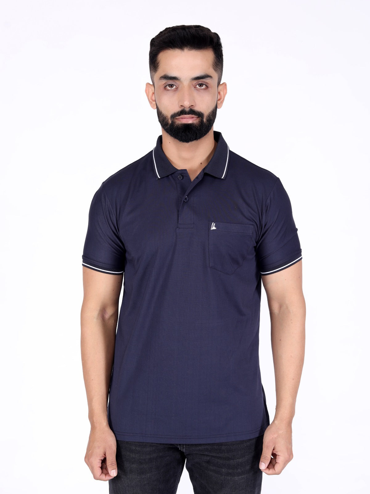Men's Rich Brown Polo T-Shirt with Pocket | Soft Cotton Blend | Casual & Smart Look
