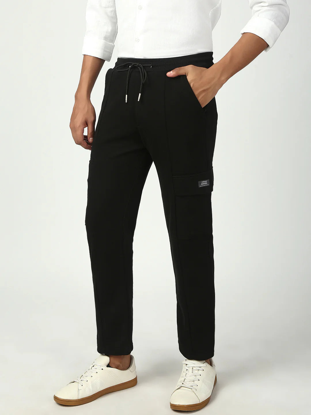 Necked  Loopknit Black Relax Lower