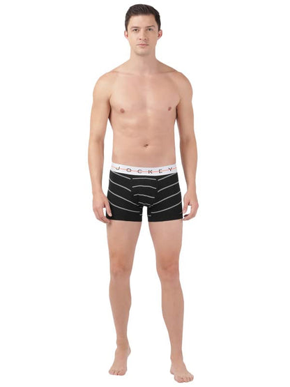 Jockey NY02 Men's Super Combed Cotton Elastane Stretch Printed Trunk with Ultrasoft Waistband (Prints May Vary)