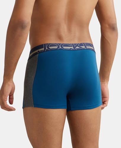 Jockey US21 Men's Super Combed Cotton Elastane Stretch Solid Trunk with Ultrasoft Waistband