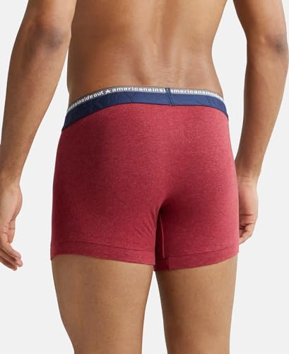 Jockey US60 Men's Super Combed Cotton Elastane Stretch Solid Trunk with Ultrasoft Waistband
