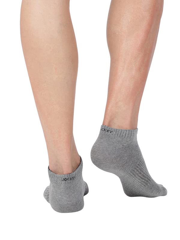 Jockey 7097 Men's Compact Cotton Stretch Low Show Modern Socks With Stay Fresh Treatment (Pack of 3)