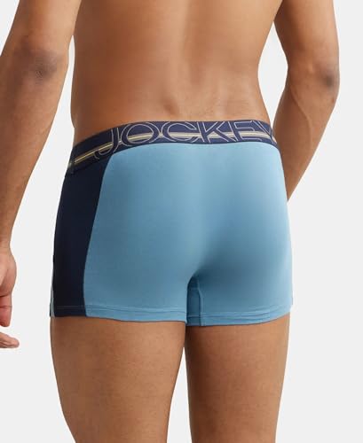 Jockey US21 Men's Super Combed Cotton Elastane Stretch Solid Trunk with Ultrasoft Waistband