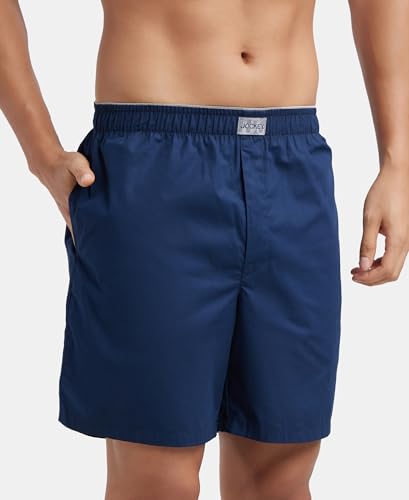 Jockey MC10 Men's Super Combed Mercerized Cotton Woven Fabric Boxer Shorts