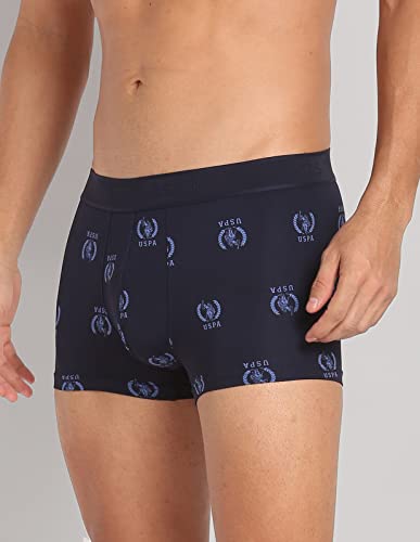 U.S. POLO ASSN. Men's Nylon Stretch Printed AT002 Active Trunks - Pack of 1