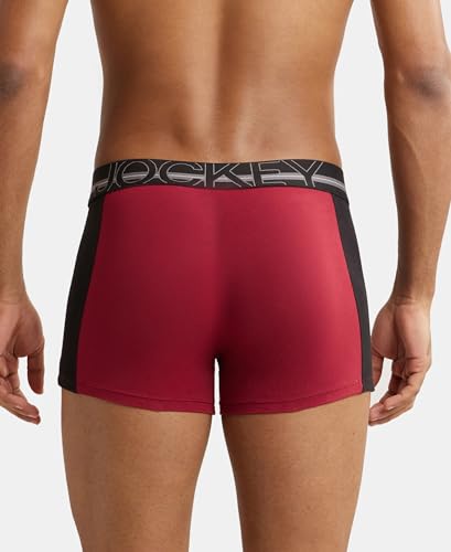 Jockey US21 Men's Super Combed Cotton Elastane Stretch Solid Trunk with Ultrasoft Waistband