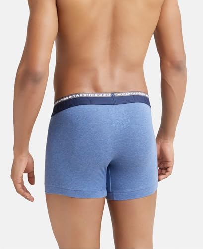Jockey US60 Men's Super Combed Cotton Elastane Stretch Solid Trunk with Ultrasoft Waistband