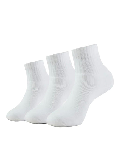 Jockey 7036 Men's Compact Cotton Terry Ankle Length Socks With Stay Fresh Treatment (Pack of 3)