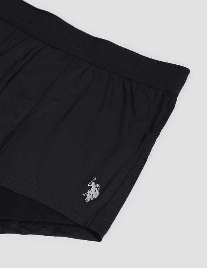 U.S. POLO ASSN. Men's Nylon Stretch Moisture Wicking AT001 Active Trunks - Pack of 1