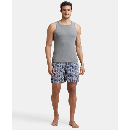 Jockey US57 Men's Super Combed Mercerized Cotton Woven Printed Boxer Shorts with Side Pocket (Pack of 2_Prints May Vary)