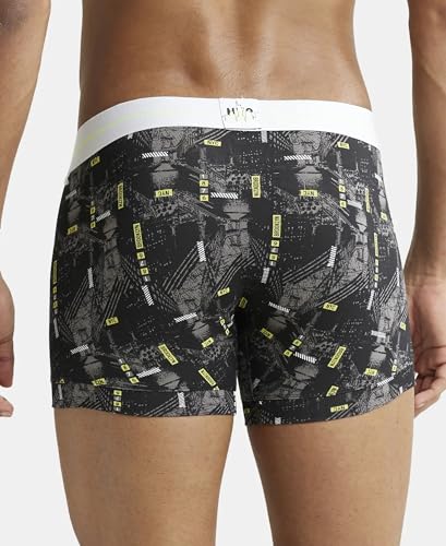 Jockey NY02 Men's Super Combed Cotton Elastane Stretch Printed Trunk with Ultrasoft Waistband (Prints May Vary)