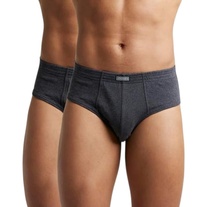 Jockey 1009 Men's Super Combed Cotton Rib Solid Brief with Stay Fresh Properties (Pack of 2)
