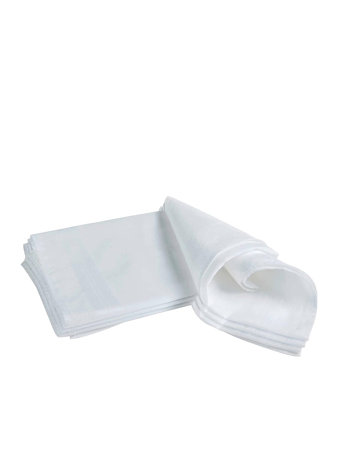 Jockey Cotton Men White Casual Style Handkerchief (Pack Of 3) Hk01_White_Free Size
