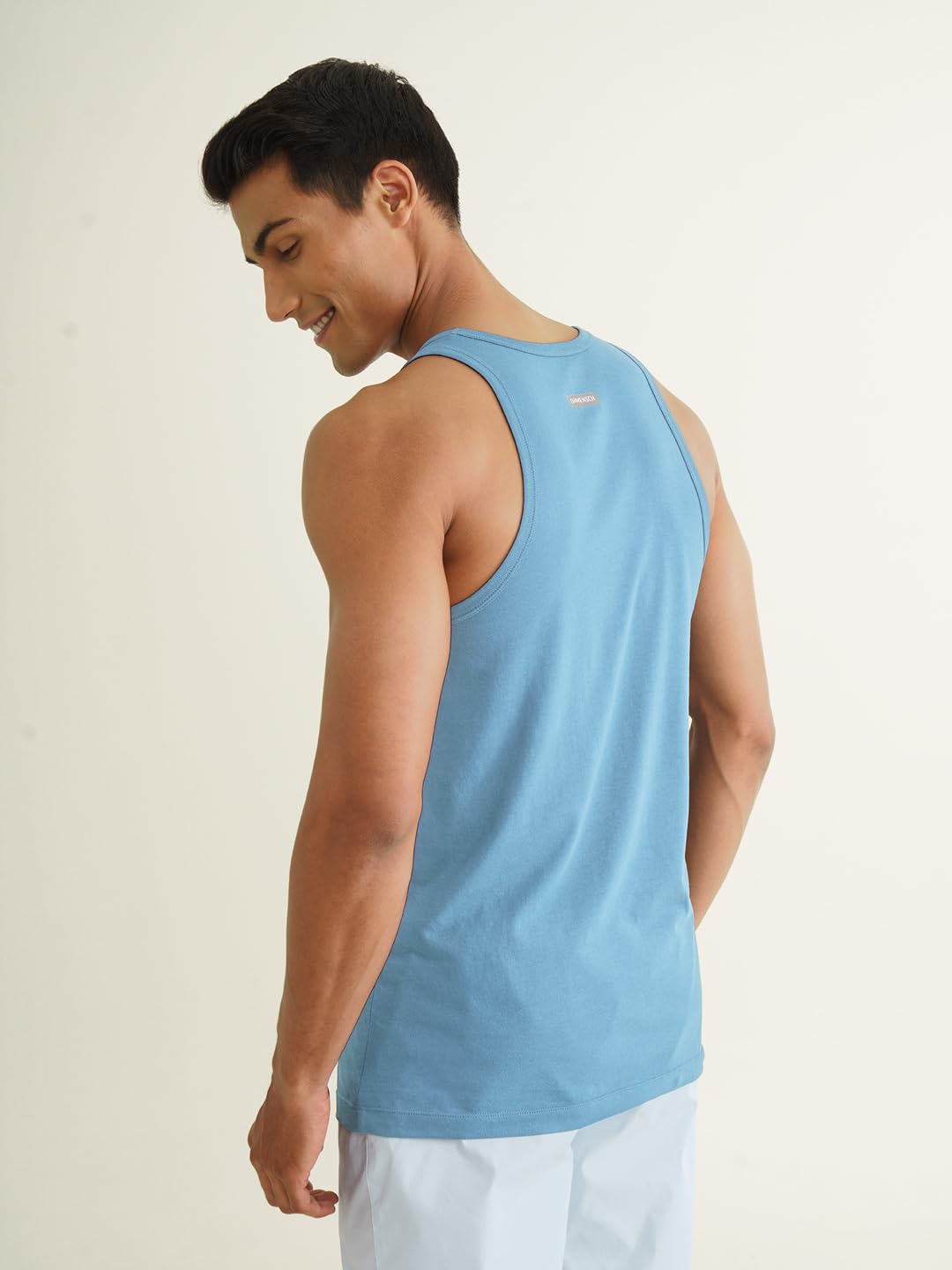 DAMENSCH Neo-Cotton Round Neck Vest for Man, Anti-Bacterial, Shape Retaining Vest, 100% Cotton Banyan for Men, Buttery Soft Inner Baniyan