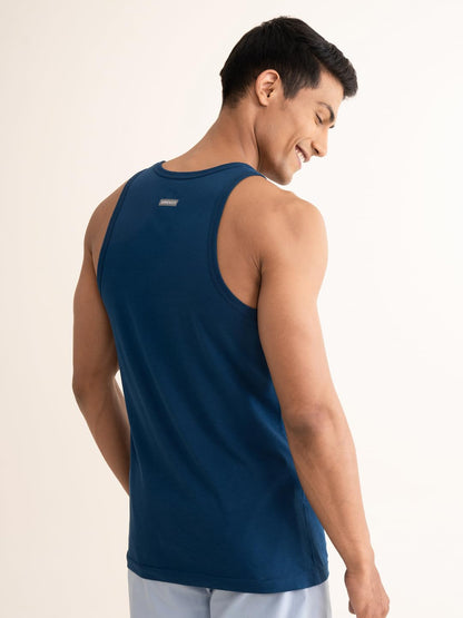 DAMENSCH Neo-Cotton Round Neck Vest for Man, Anti-Bacterial, Shape Retaining Vest, 100% Cotton Banyan for Men, Buttery Soft Inner Baniyan
