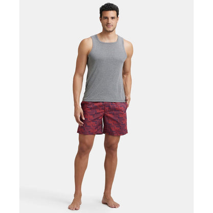 Jockey US57 Men's Super Combed Mercerized Cotton Woven Printed Boxer Shorts with Side Pocket (Pack of 2_Prints May Vary)