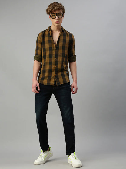 Necked  Checks Double Cloth Cotton Slim-fit Shirt Without Pocket Checks Double Cloth Cotton Slim-fit Shirt Without Pocket Checks Double Cloth Cotton Slim-fit Shirt Without Pocket Checks Double Cloth Cotton Slim-fit Shirt Without Pocket