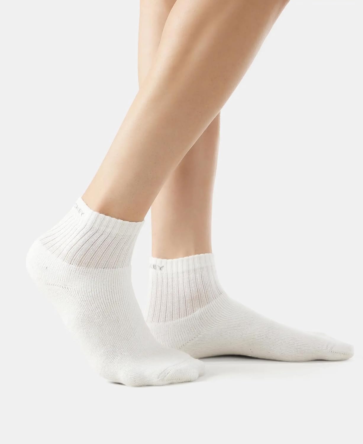 Jockey 7036 Men's Compact Cotton Terry Ankle Length Socks With Stay Fresh Treatment (Pack of 3)