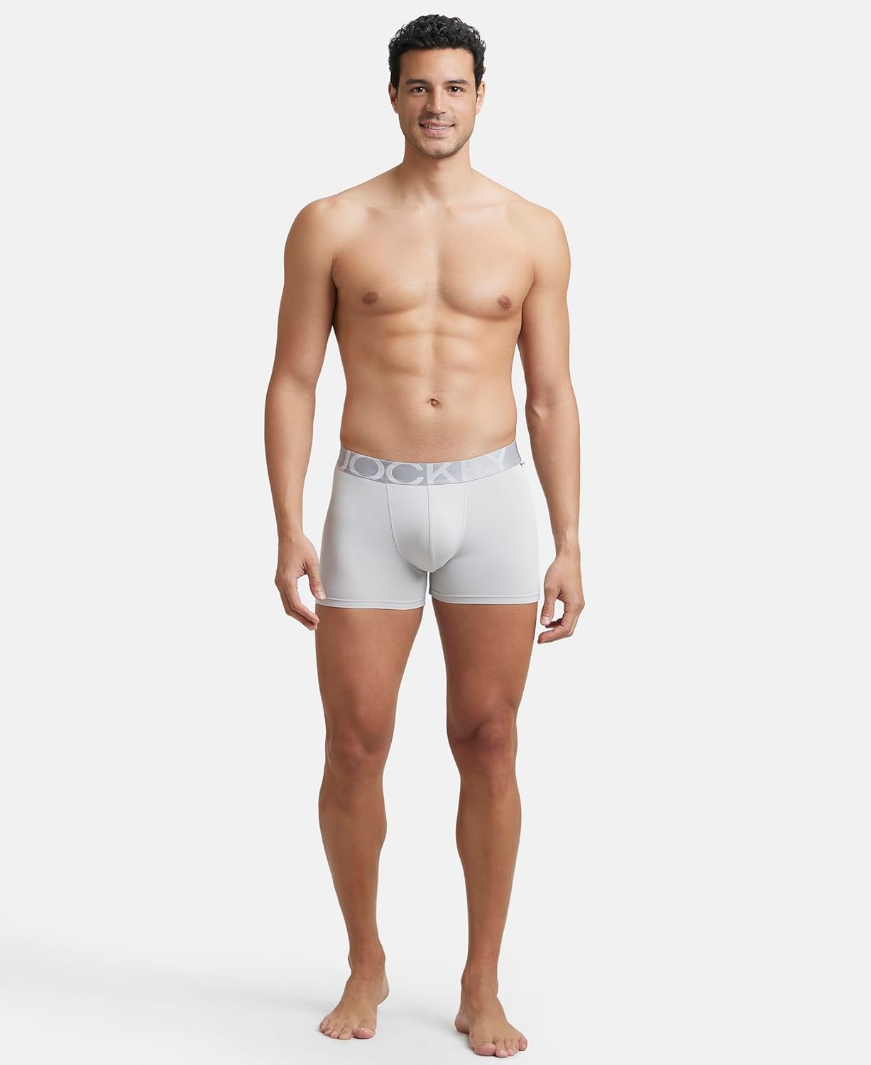 Jockey IC28 Men's Tactel Microfiber Elastane Stretch Solid Trunk with Moisture Move Treatment