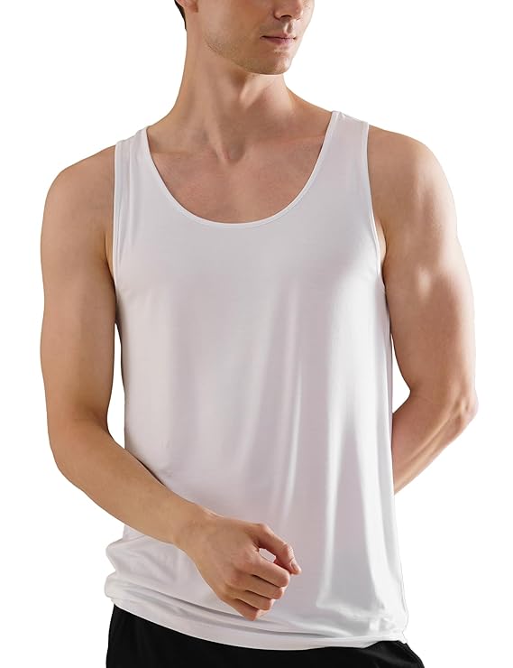 DAMENSCH Neo-Skin Round Neck Vest, Anti-Bacterial, Thermoregulating, Bamboo Spandex Shape Retaining Baniyan for Man, Soft and Sustainable Inner for Men