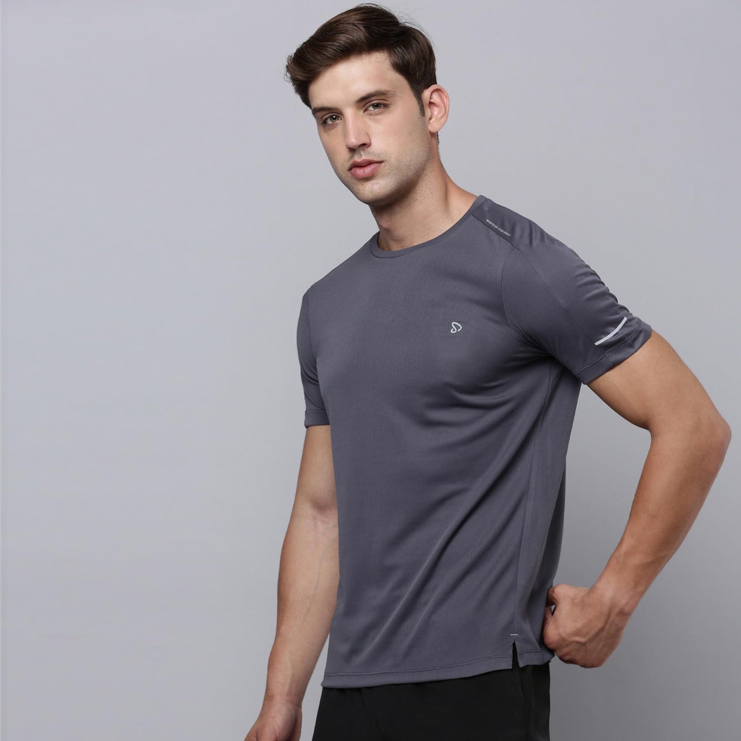 Sporto Men's Instacool Solid Jersey tee