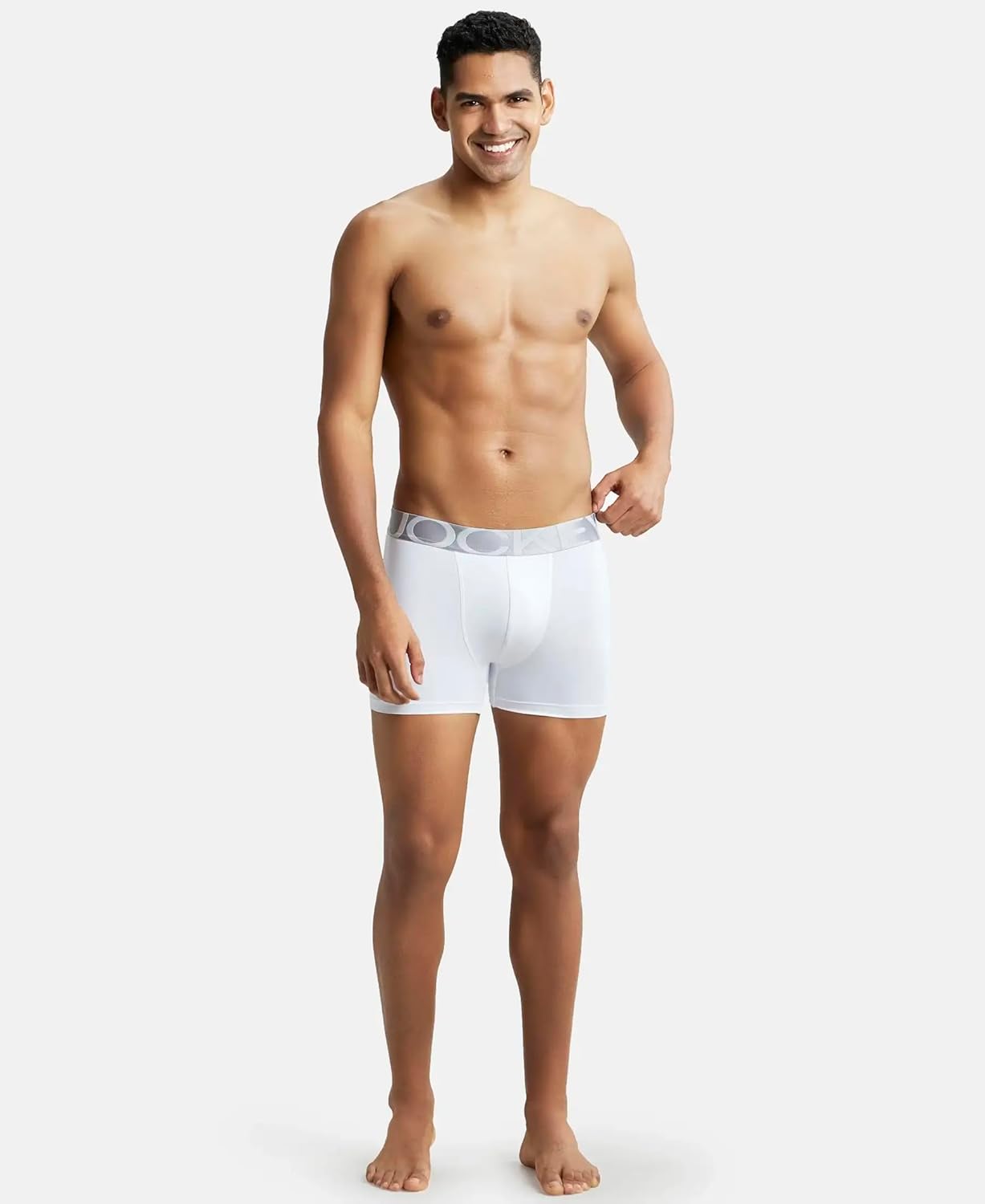 Jockey IC28 Men's Tactel Microfiber Elastane Stretch Solid Trunk with Moisture Move Treatment