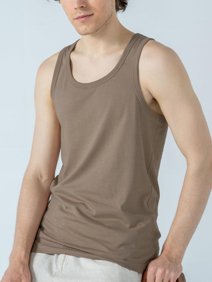 DAMENSCH Neo-Cotton Round Neck Vest for Man, Anti-Bacterial, Shape Retaining Vest, 100% Cotton Banyan for Men, Buttery Soft Inner Baniyan